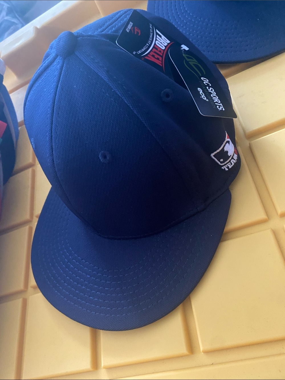 Navy Structured Baseball Cap with Team Patch